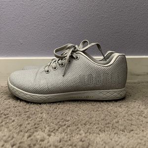 Gray, NOBULL trainers, women size 8.5, barely used.